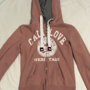 Cali Love Light Pink Full Zip Hood